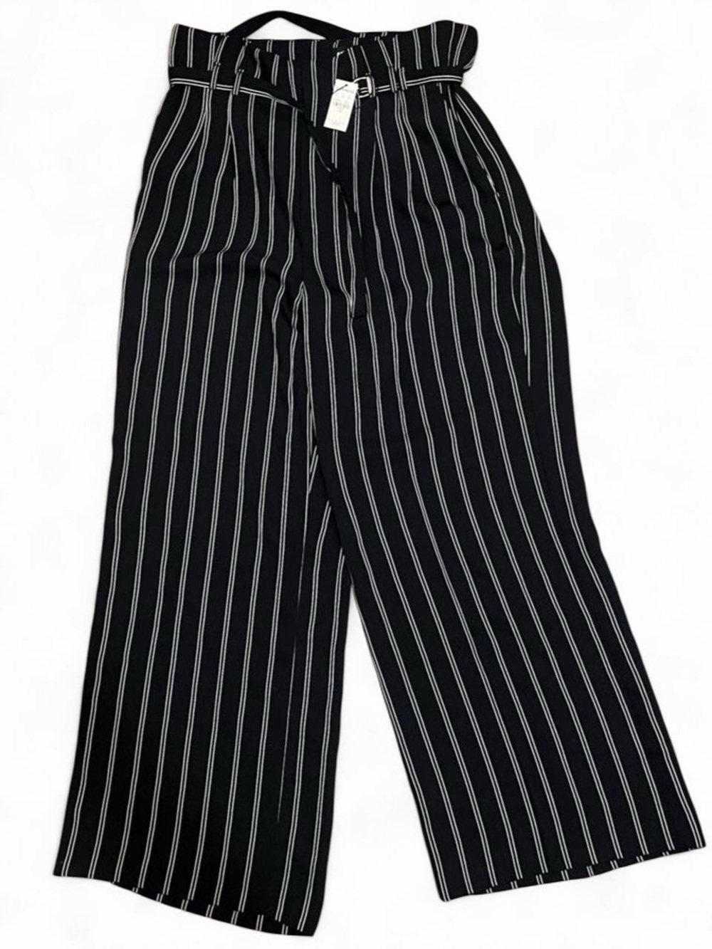 NWT Express Black and White Striped Trousers